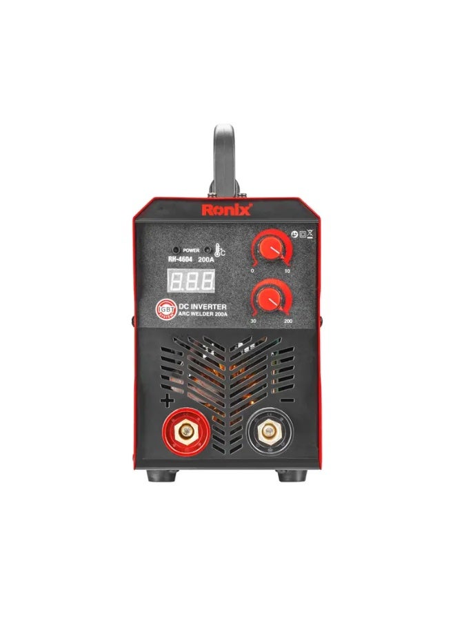 RONIX DC Arc Welding Inverter 200A-Turbo Fan Plus #RH-4604 - Image 2